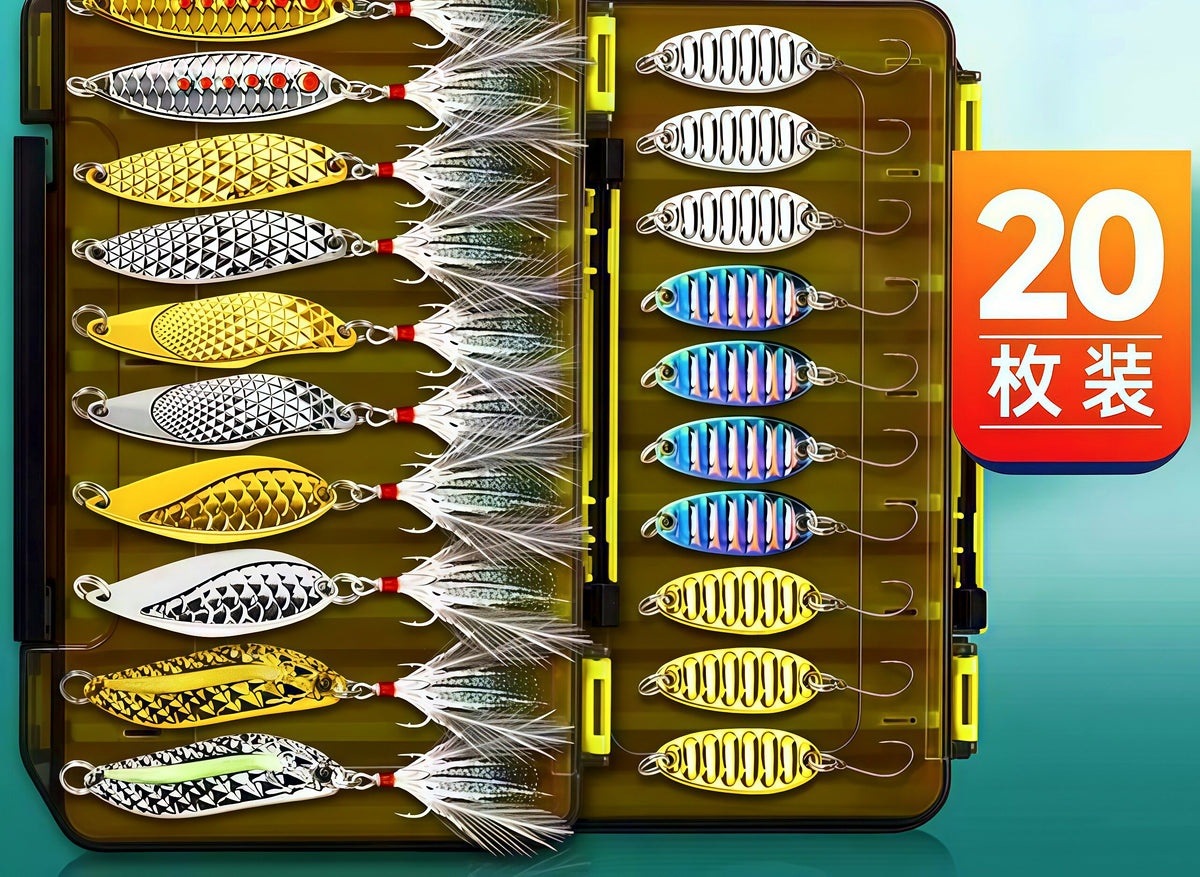 Casting Spoon & Metal Vib Lure Set, 1.5–20 g (0.05–0.71 oz) – product photo