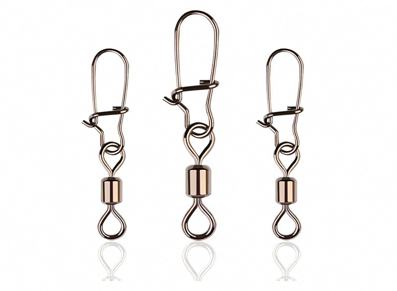 Snap Swivel Safety Pin Connector, Sizes 14–5/0, 10 Pack – product photo