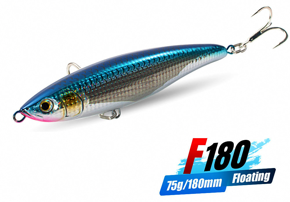 Topwater Floating Pencil Lure, 180 mm, 75 g (2.6 oz) – product photo