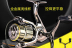 Double-Handle Spinning Reel, Metal Shallow Spool, 1500–3500 – product photo