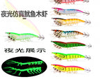 Glow Squid Jig, Shrimp Style, Size 3.0 / 3.5 – product photo