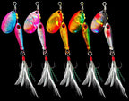 Spinner Lure with Feather Treble Hook, 4.5–20 g (0.16–0.71 oz) – product photo