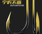 Iseni & Izu Barbed Fishing Hooks, Black Gold, Bulk – product photo