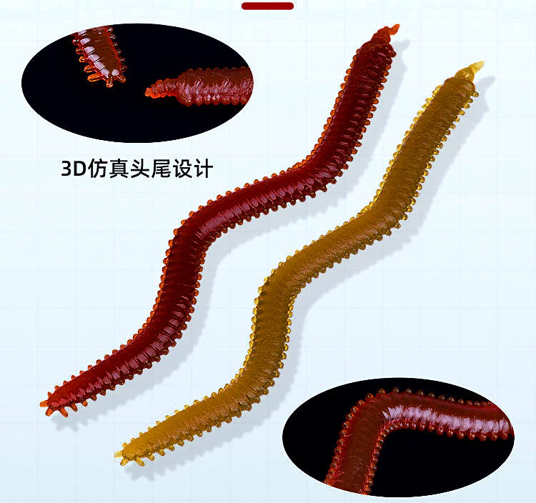 Soft Sea Worm Lure, Sandworm Style, 20 or 40 Pack – product photo