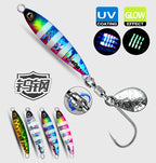Glow Stripe Metal Jig with Single Hook, 30–80 g (1.1–2.8 oz) – product photo
