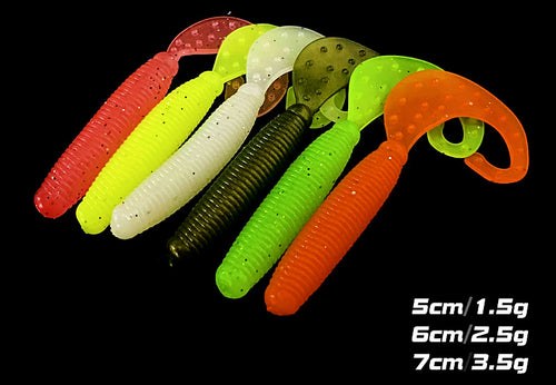 Curly Tail Grub Soft Bait, 5/6/7 cm (2–2.8 in) – product photo