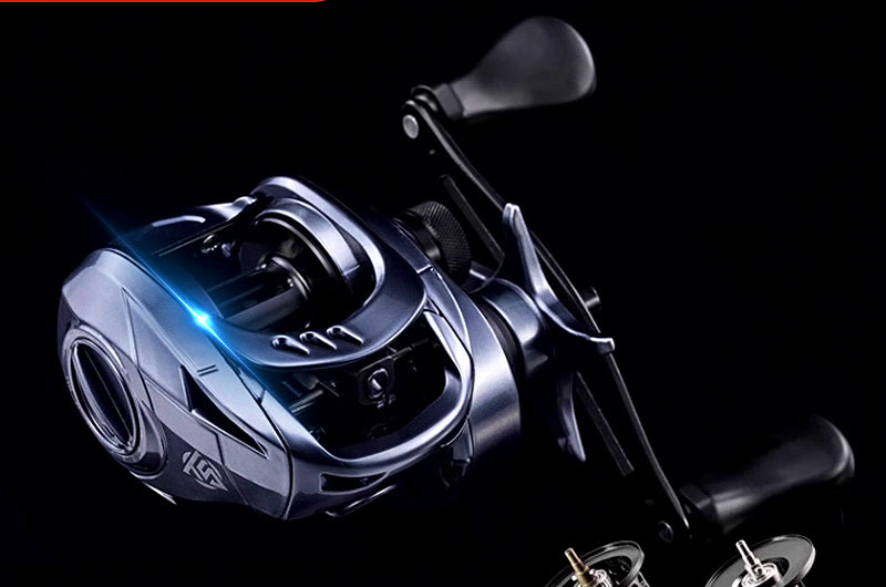 Low Profile Baitcasting Reel, 7 Bearings, Left/Right Hand – product photo