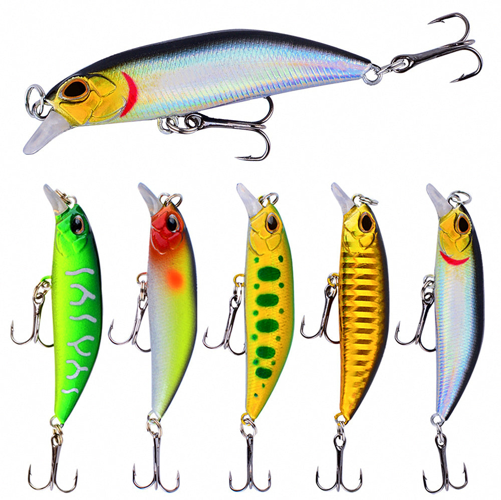 Sinking Mini Minnow Lure, 5 cm & 6.5 cm (4 g / 8 g)