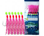 Glow Fish Skin Bait Rig Hooks, Barbed, 6 per Pack – product photo