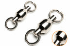 Stainless Steel Ball Bearing Fishing Swivel, Flat Double Ring – product photo