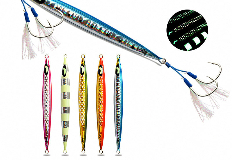 Saltwater Metal Jig with Hooks, 100–300 g (3.5–10.6 oz) – product photo