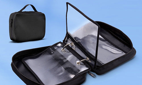 Soft Bait & Wooden Shrimp Lure Storage Bag, 4 PVC Pouches – product photo