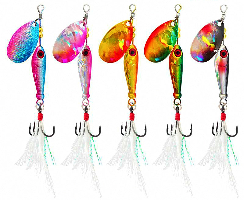 Feathered Spinner Lure, 4.5–20 g (0.16–0.7 oz), Laser Blade – product photo