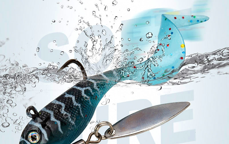 Curly Tail Soft Swimbait with Lead Jig Head, 5.5 cm, 7 g (0.25 oz) – product photo
