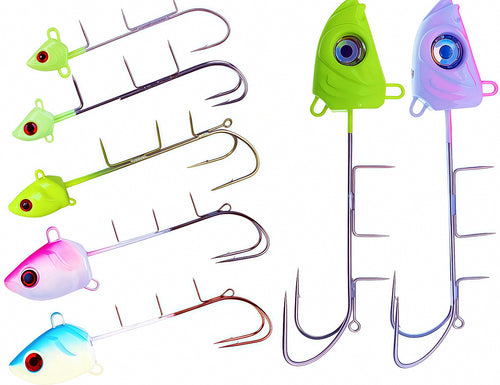 Glow Cutlassfish Jig, Single or Double Hook, 15–250 g – product photo