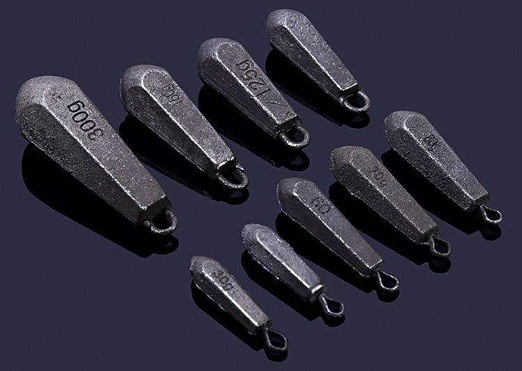 Hexagonal Iron Sinker with Eyelet, 1.1–52.9 oz (30–1500 g) – product photo