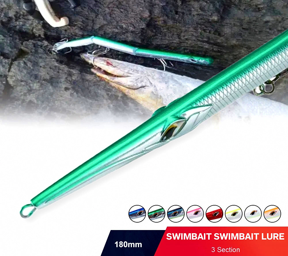 3-Section Sinking Pencil Lure, 180 mm 22 g / 255 mm 30.6 g – product photo