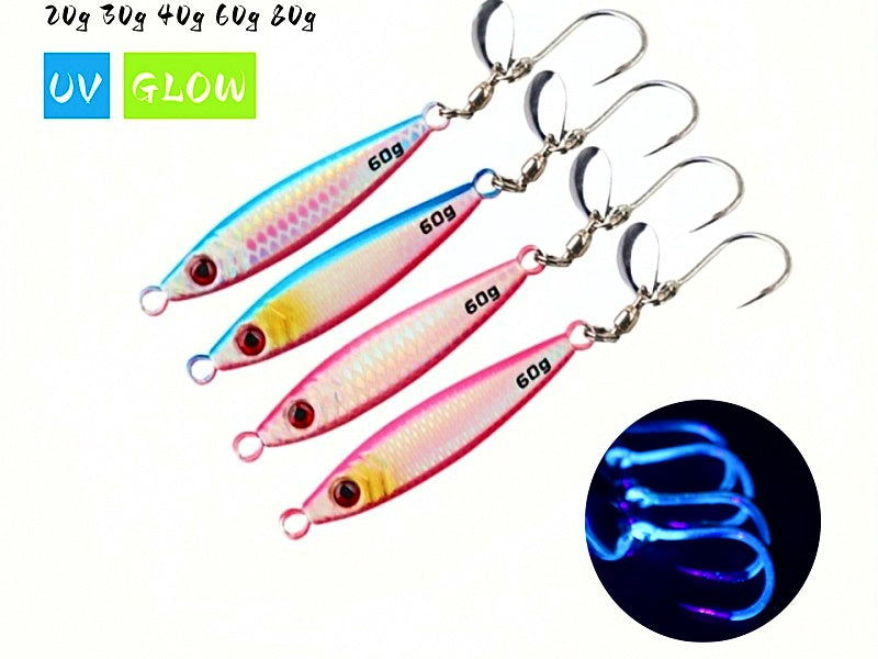 Glow Fish-Scale Metal Jig, 20–60 g (0.7–2.1 oz) – product photo