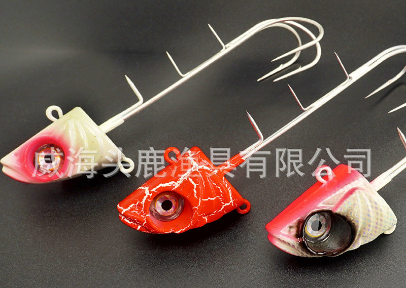 Glow Lead Head Jig w/ Treble Hooks, 60–300 g (2.1–10.6 oz) – product photo
