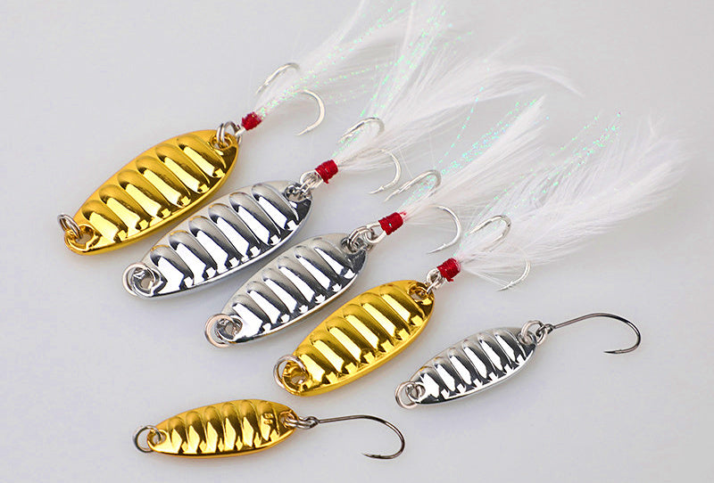 Casting Spoon Lure, 2–20 g (0.07–0.7 oz), Silver or Gold – product photo