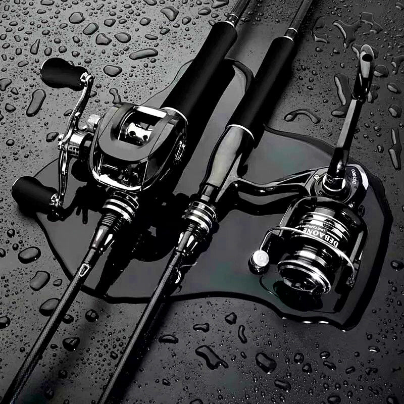 Carbon 2-Piece Boat Rod & Reel Combo, 5.4–8.9 ft (1.65–2.7 m) – product photo