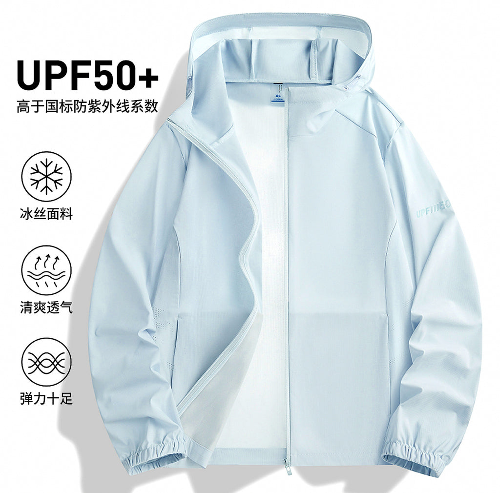 UPF 50+ Hooded Sun Protection Shirt, Men's & Women's – product photo