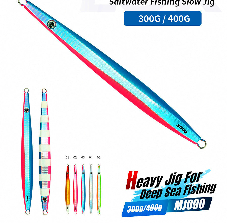 Glow Fast-Sinking Iron Plate Jig, 300–400 g (10.6–14.1 oz) – product photo