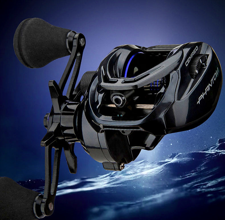 Round Baitcasting Reel, 6.5:1 Gear Ratio, 7 Bearings – product photo