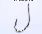 Long Shank Barbed Ring-Eye Hooks, Sizes #1–#36 – product photo