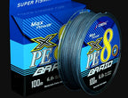 8-Strand & 4-Strand PE Braided Fishing Line, 100 m (109 yd) – product photo