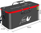 Folding EVA Fish Bucket with Skylight Lid, 30-80 cm – product photo