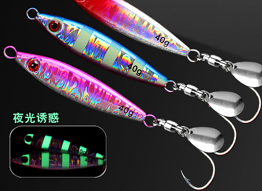 Metal Jig with Spinner Blade, Single Hook, 15–40 g (0.5–1.4 oz) – product photo