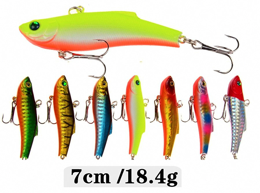 VIB Lipless Vibration Crankbait Lure, 7 Colors – product photo