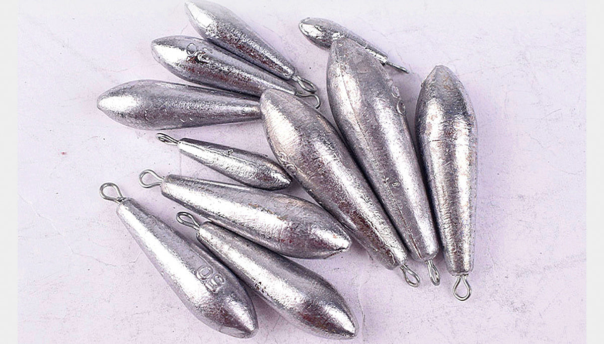 Teardrop Sinkers, 0.12–7 oz (3.5–200 g), 20 or 50 Pack – product photo