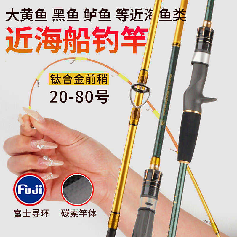 Titanium Tip Boat Fishing Rod, 1.8–2.4 m (5.9–7.9 ft) – product photo