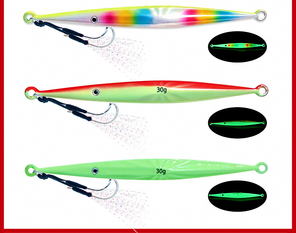 Glow Slow Pitch Jig 3-Pack, 30–150 g (1.1–5.3 oz) – product photo