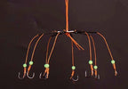 Glow Bead Hook Rig with Long Leader, Barbed, Sizes 8–14 – product photo