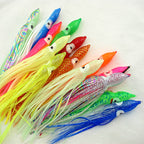 Octopus Soft Lure, Glow Mixed Colors, 4–18 cm (1.6–7.1 in)