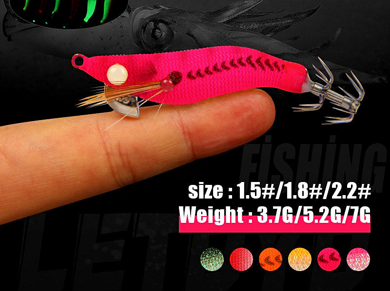 Luminous Squid Jig, Small Size No. 1.5 / 1.8 / 2.2 – product photo