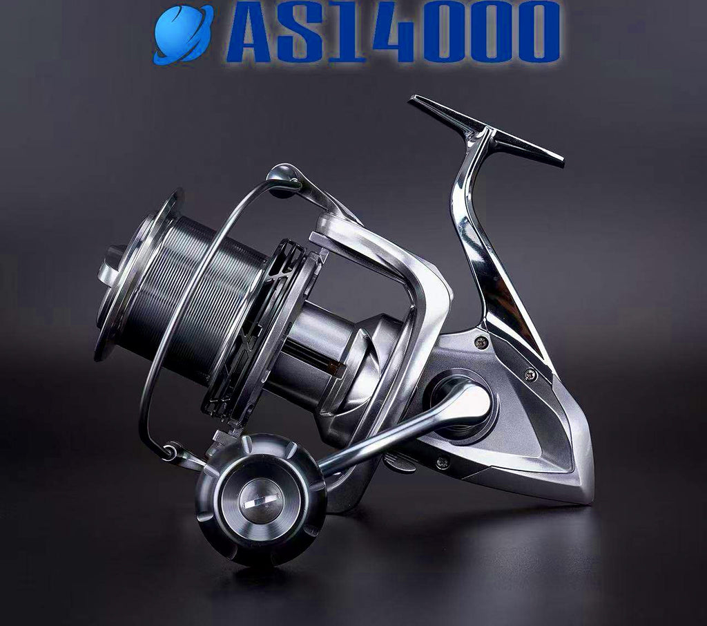 Full Metal Stainless Steel Saltwater Reel, 12 Bearings, 4.8 Ratio – product photo