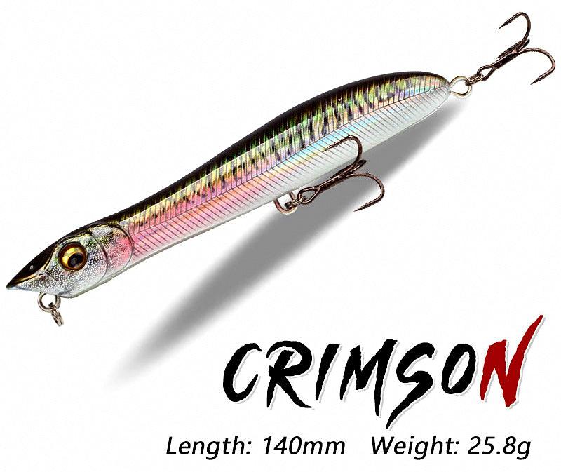 Topwater Popper Lure, 140 mm (5.5 in), 25.8 g (0.91 oz) – product photo