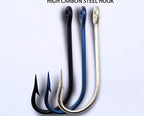 Long Shank Ring Eye Saltwater Hook, Barbed, Sizes 1–20 – product photo