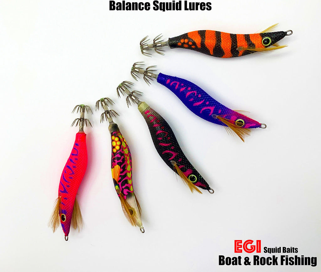 Wood Shrimp Squid Jig Size 2.5, Glow Rattle Bead – product photo