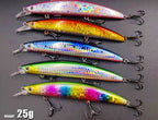 Long Cast Floating Minnow Hard Bait, 25 g (0.9 oz), 3 Hooks – product photo