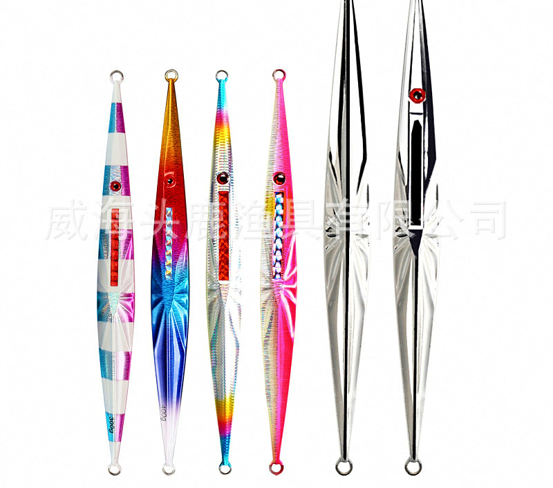 Slow Pitch Jigs, Glow & Chrome, 60–400 g (2.1–14.1 oz) – product photo