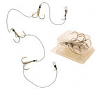 3-Hook Barbed Trolling Hook Rig, Size 8, Boat Fishing – product photo