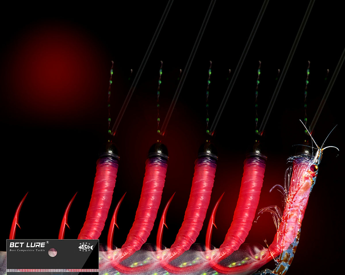 Antarctic Shrimp Fish Skin Hook Rig, Sizes 14–16 – product photo