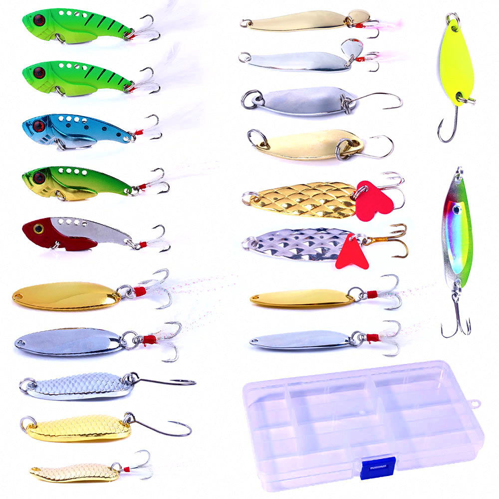 Lure Assortment Kit: Metal Jigs, VIB & Spoons, 209 g (7.4 oz) – product photo