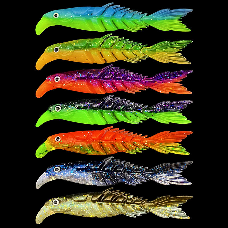 Two-Tone Scissor Tail Soft Bait, 8–15 cm (3.1–5.9 in) – product photo