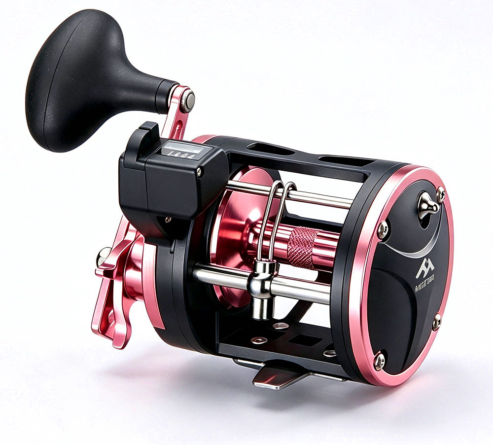 Right-Hand Baitcasting Reel, Deep Spool, 3.8:1, 4 Bearings – product photo